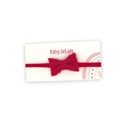Bow Headband - Red